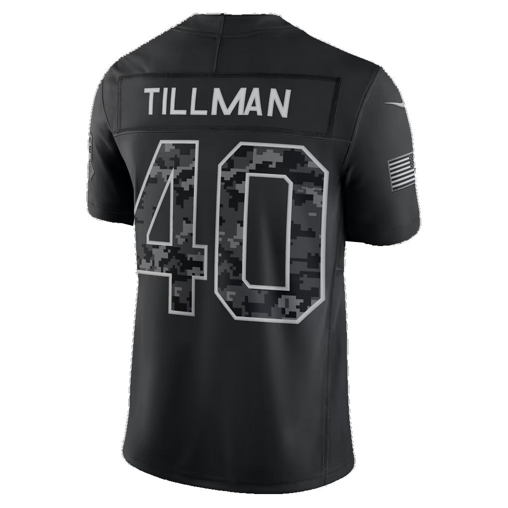 A.Cardinals #40 Pat Tillman Black 2026 Salute to Service Retired Player Stitched Limited jersey BUTLER