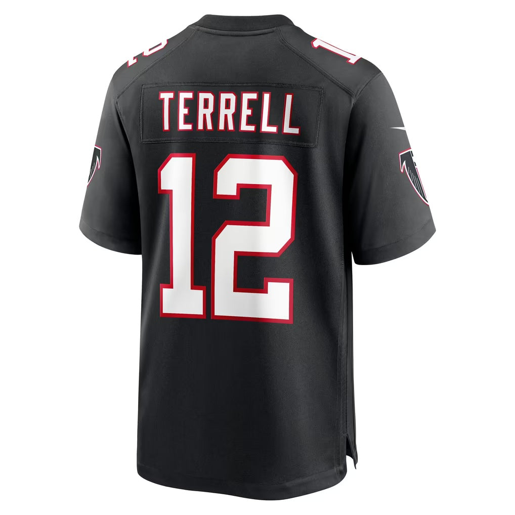A.Falcons #12 Avieon Terrell Black Alternate Throwback Game jersey BUTLER