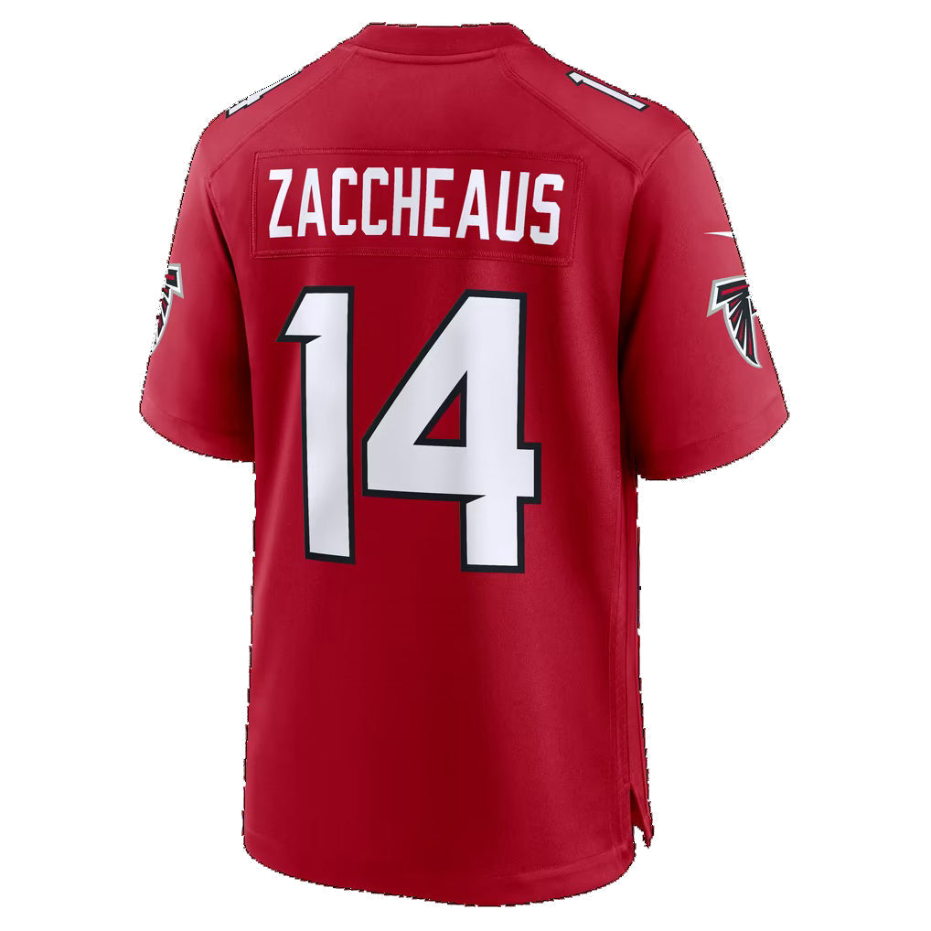 A.Falcons #14 Olamide Zaccheaus Red Team Game jersey BUTLER