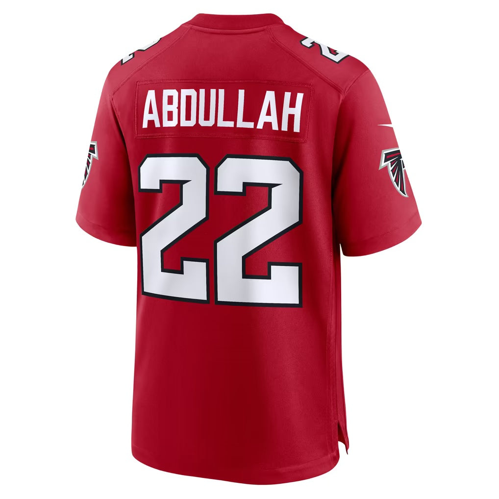 A.Falcons #22 Yasir Abdullah Red Team Game jersey BUTLER