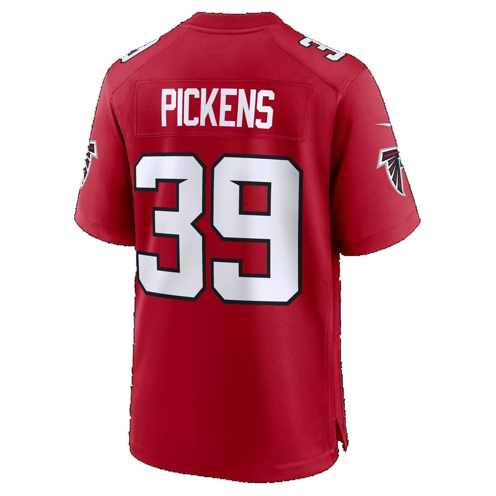 A.Falcons #39 Zacch Pickens Red Team Game jersey BUTLER