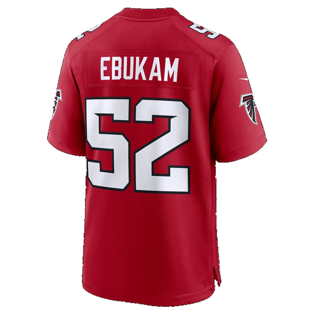 A.Falcons #52 Samson Ebukam Red Team Game jersey BUTLER
