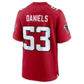 A.Falcons #53 Kendal Daniels Red Team Game jersey BUTLER