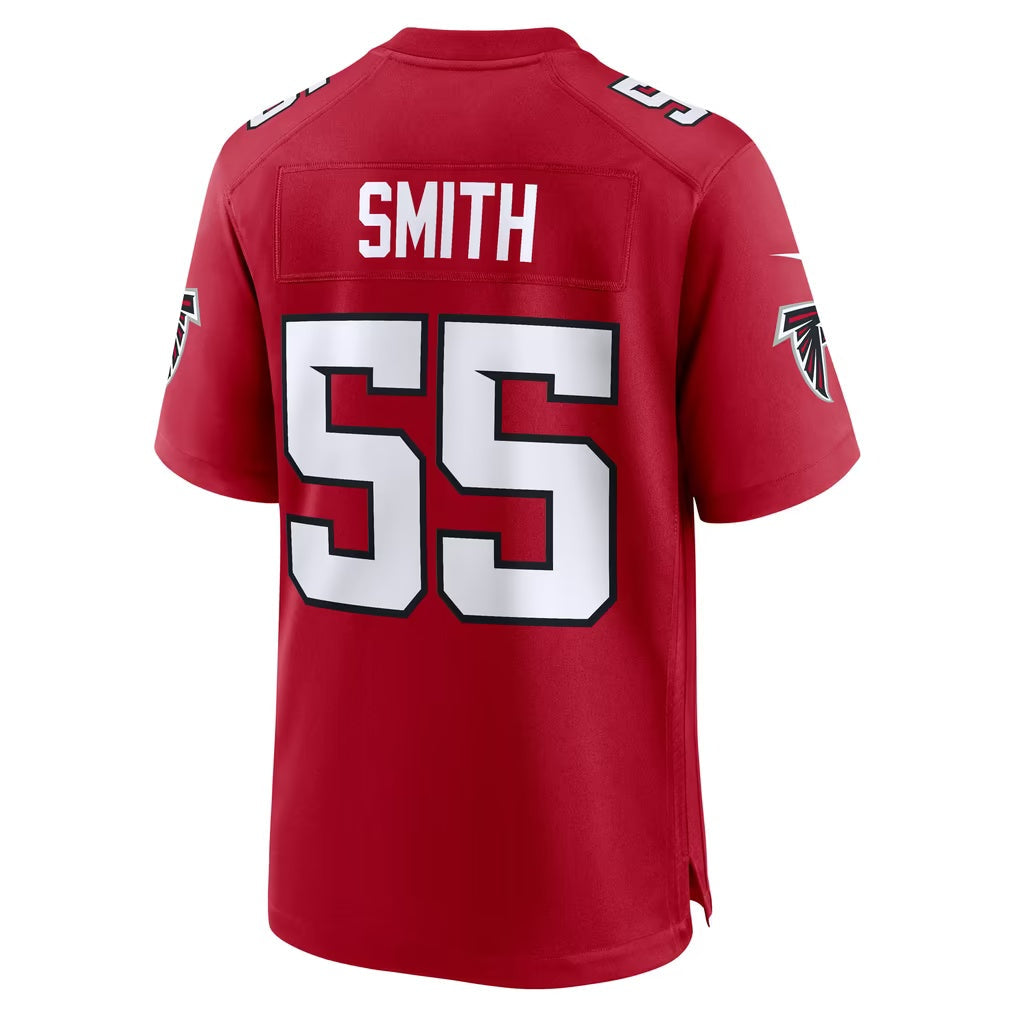 A.Falcons #55 Za'Darius Smith Red Team Game jersey BUTLER