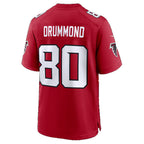 A.Falcons #80 Dylan Drummond Red Team Game jersey BUTLER
