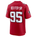 A.Falcons #95 Gervon Dexter Sr. Red Team Game jersey BUTLER