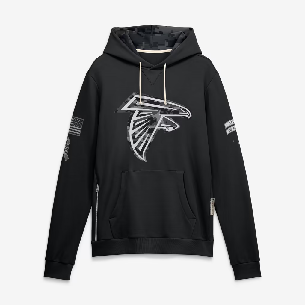 A.Falcons 2026 Salute To Service Club Pullover Hoodie Cheap sale Birthday and Christmas gifts Stitched American Jersey BUTLER