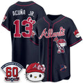 Atlanta Braves #13 Ronald Acu?a Jr. Navy BUTLER Meow KT 2026 Vapor Limited All Stitched Jersey