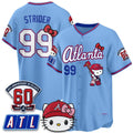 Atlanta Braves #99 Spencer Strider Powder Blue BUTLER Meow KT 2026 Vapor Limited All Stitched Jersey