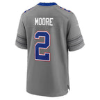 B.Bills #2 D.J. Moore Gray BUTLER Game Player Jersey
