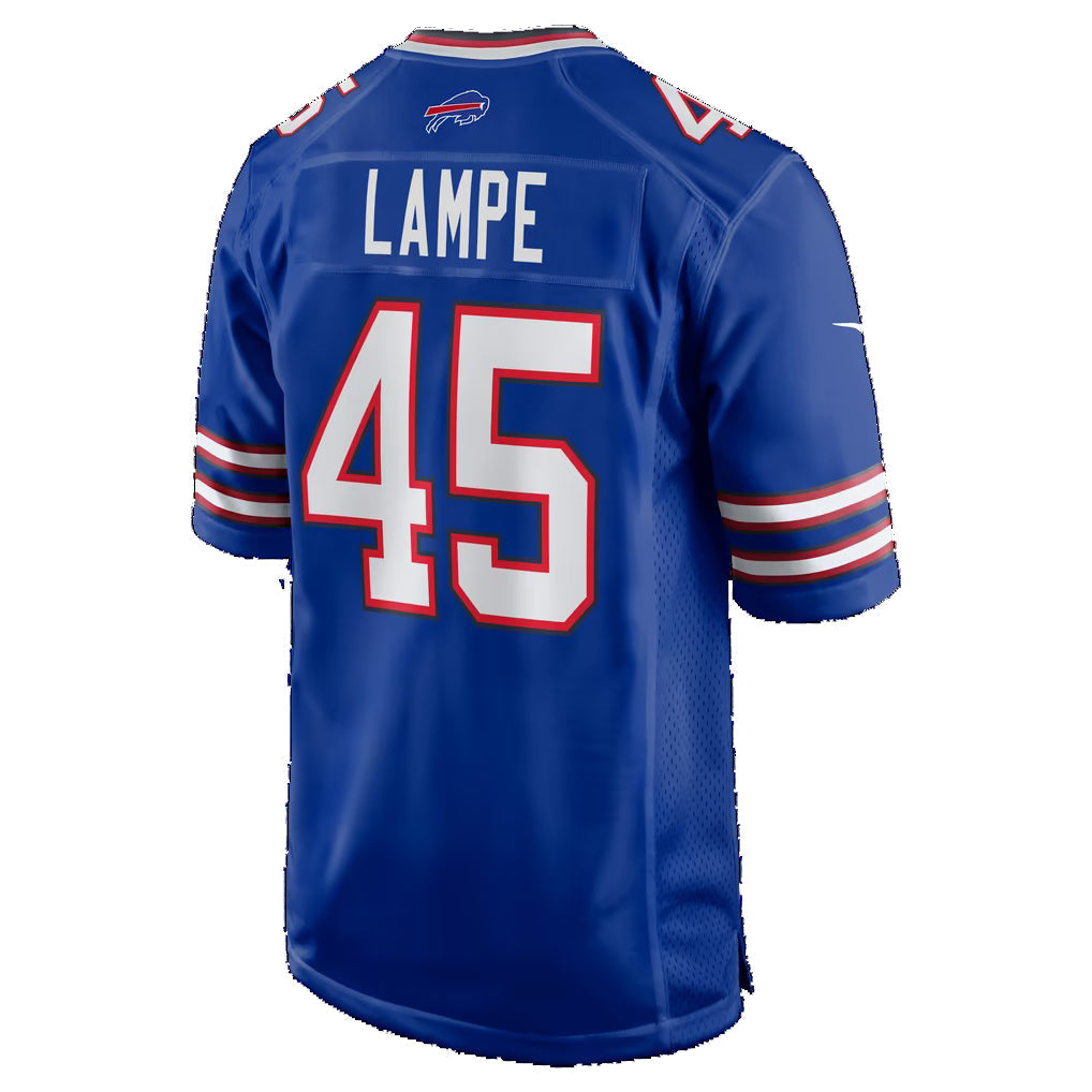 B.Bills #45 Brock Lampe Royal BUTLER Team Game Jersey