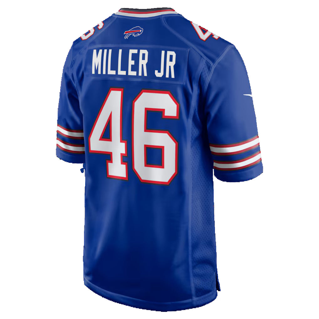 B.Bills #46 DJ Miller Jr. Royal Team Game Jersey BUTLER