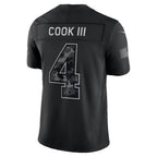 B.Bills #4 James Cook III Black 2026 Salute to Service Stitched Limited jersey BUTLER