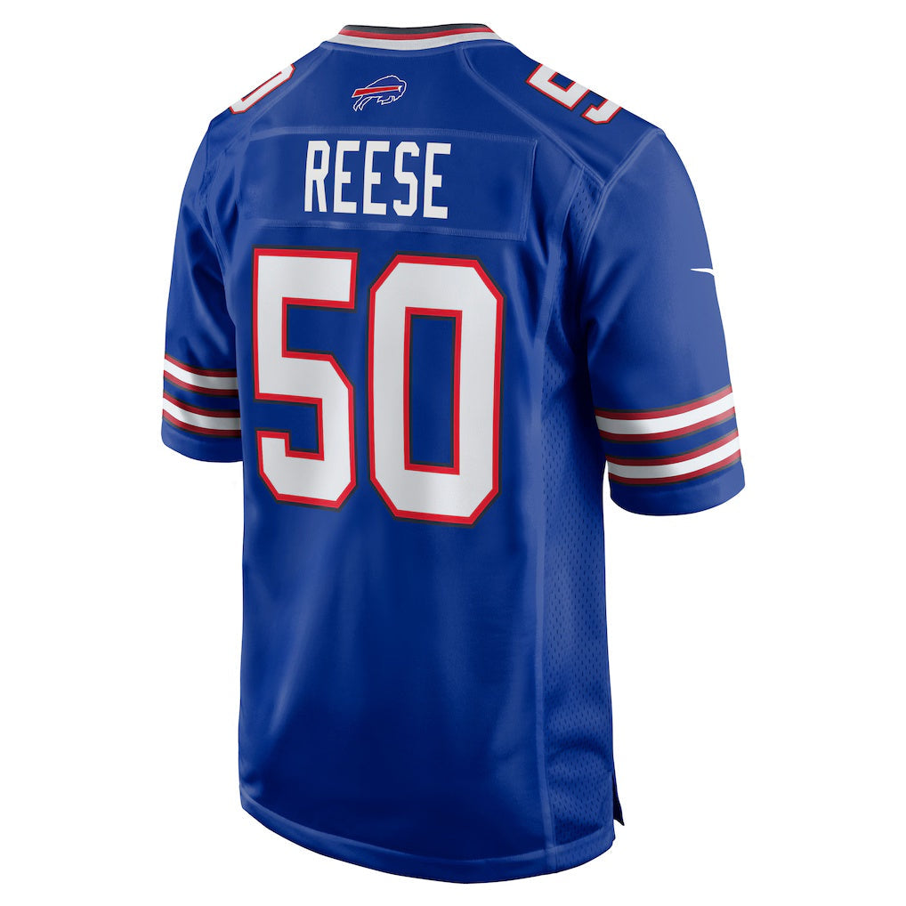 B.Bills #50 Otis Reese Royal Team Game Jersey BUTLER