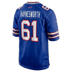B.Bills #61 Sincere Haynesworth Royal Team Game jersey BUTLER