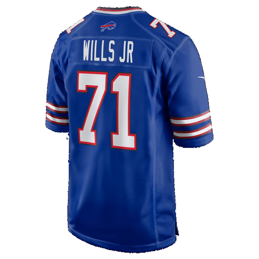 B.Bills #71 Jedrick Wills Jr. Royal Team Game jersey BUTLER