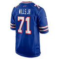B.Bills #71 Jedrick Wills Jr. Royal Team Game jersey BUTLER