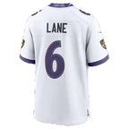 B.Ravens #6 Ja'Kobi Lane White BUTLER Game Jersey