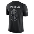 B.Ravens #8 Lamar Jackson Black 2026 Salute to Service Stitched Limited jersey BUTLER