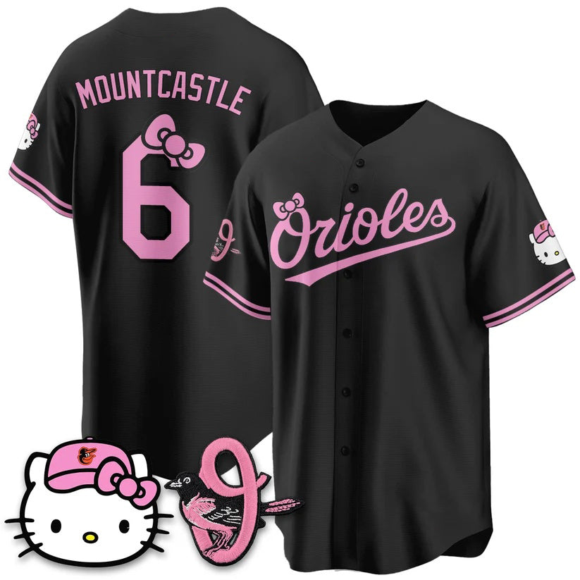 Baltimore Orioles #6 Ryan Mountcastle Black BUTLER Meow KT Vapor Premier Limited Stitched Jersey
