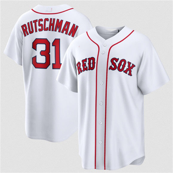 Boston Red Sox #31 Adley Rutschman White Cool Base Stitched Jersey BUTLER
