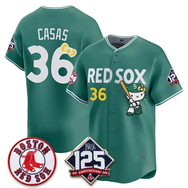 Boston Red Sox #36 Triston Casas Green BUTLER Meow KT Vapor Limited Stitched Jersey