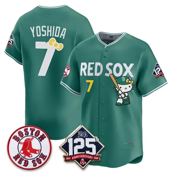 Boston Red Sox #7 Masataka Yoshida Green BUTLER Meow KT Vapor Limited Stitched Jersey