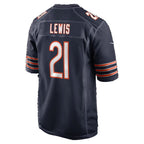 C.Bears #21 Cam Lewis Navy BUTLER Game Player Jersey