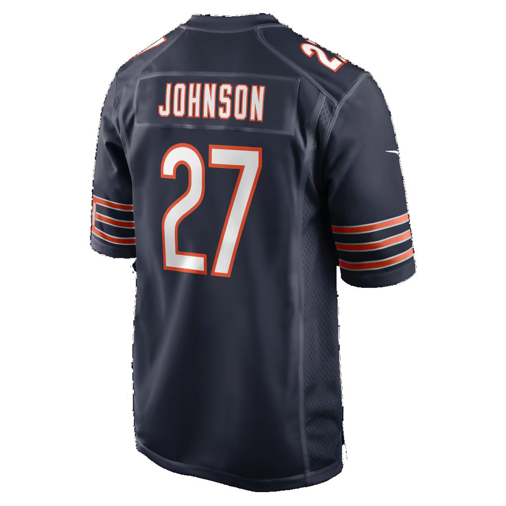 C.Bears #27 Anthony Johnson Navy Team Game jersey BUTLER