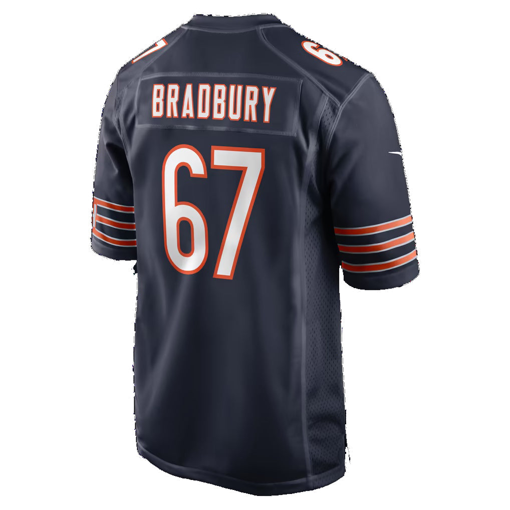 C.Bears #67 Garrett Bradbury Navy Team Game jersey BUTLER