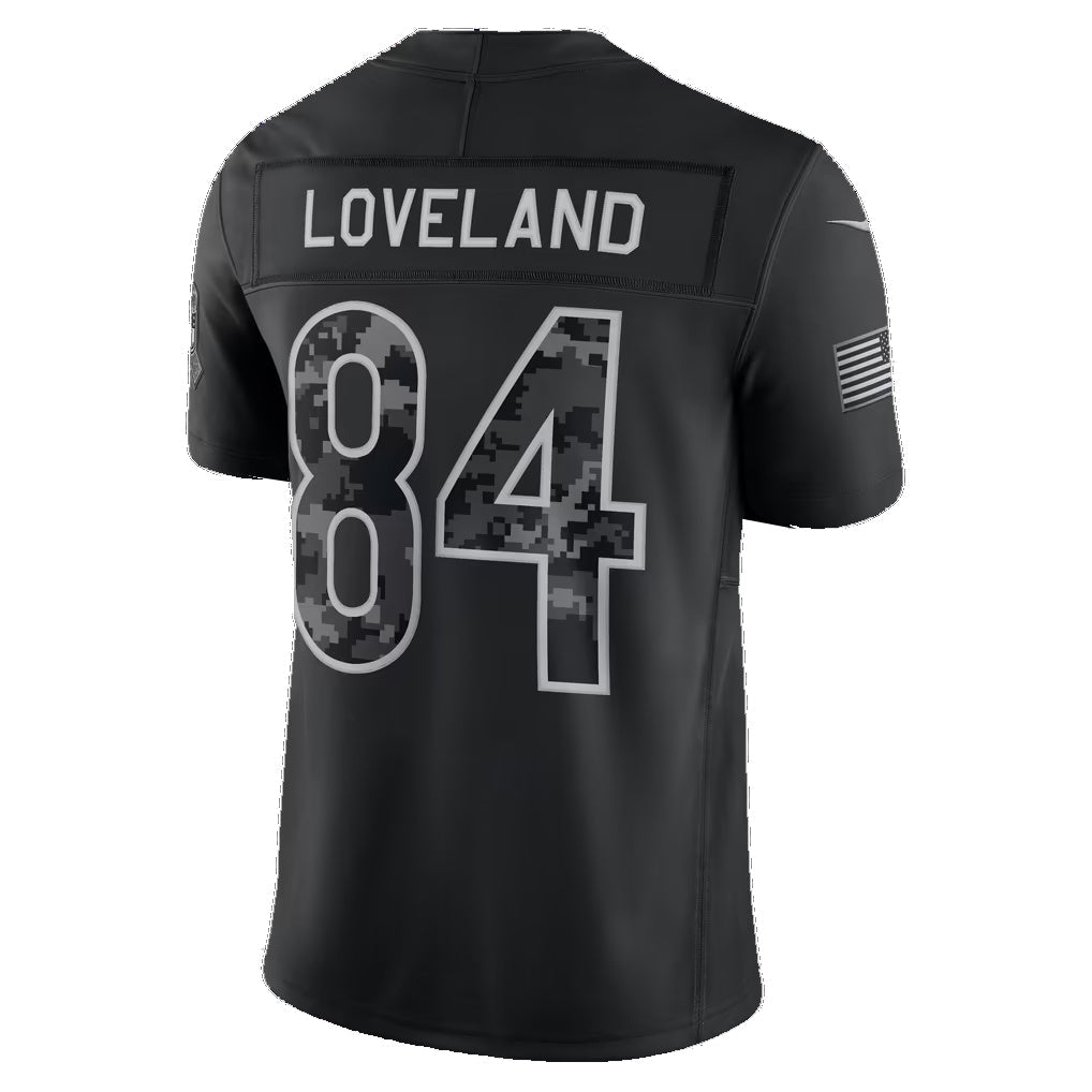C.Bears #84 Colston Loveland Black 2026 Salute to Service Stitched Limited jersey BUTLER