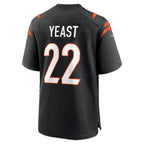 C.Bengals #22 Russ Yeast Black Team Game jersey BUTLER