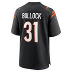 C.Bengals #31 Kentrel Bullock Black Team Game jersey BUTLER