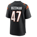 C.Bengals #47 Swayze Bozeman Black Team Game jersey BUTLER