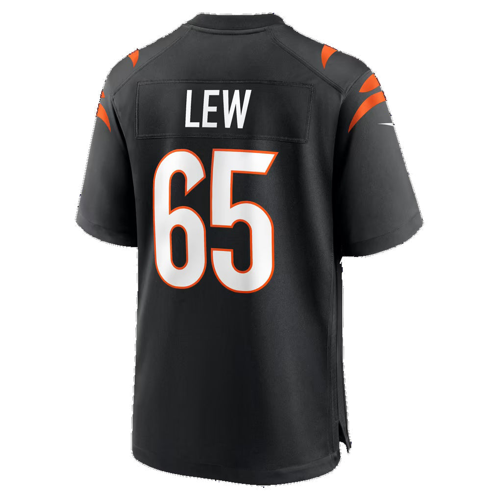 C.Bengals #65 Connor Lew Black Team Game jersey BUTLER