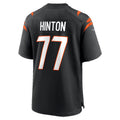 C.Bengals #77 Myles Hinton Black Team Game jersey BUTLER