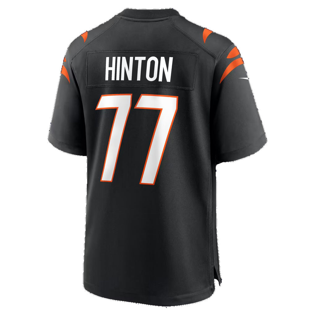 C.Bengals #77 Myles Hinton Black Team Game jersey BUTLER
