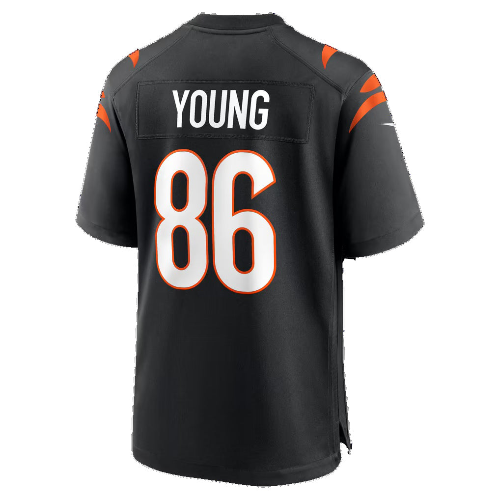 C.Bengals #86 Colbie Young Black Team Game jersey BUTLER