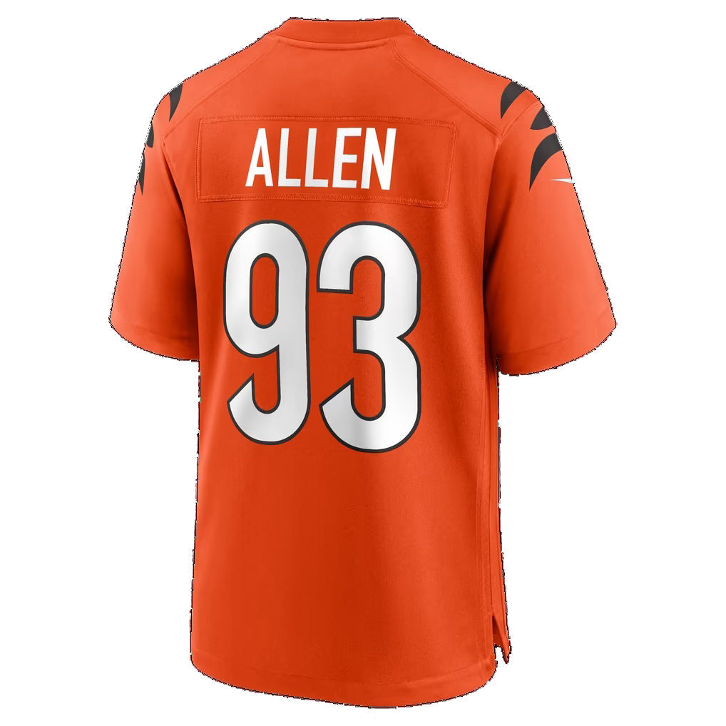 C.Bengals #93 Jonathan Allen Orange Alternate Game jersey BUTLER