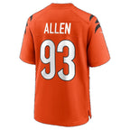 C.Bengals #93 Jonathan Allen Orange Alternate Game jersey BUTLER