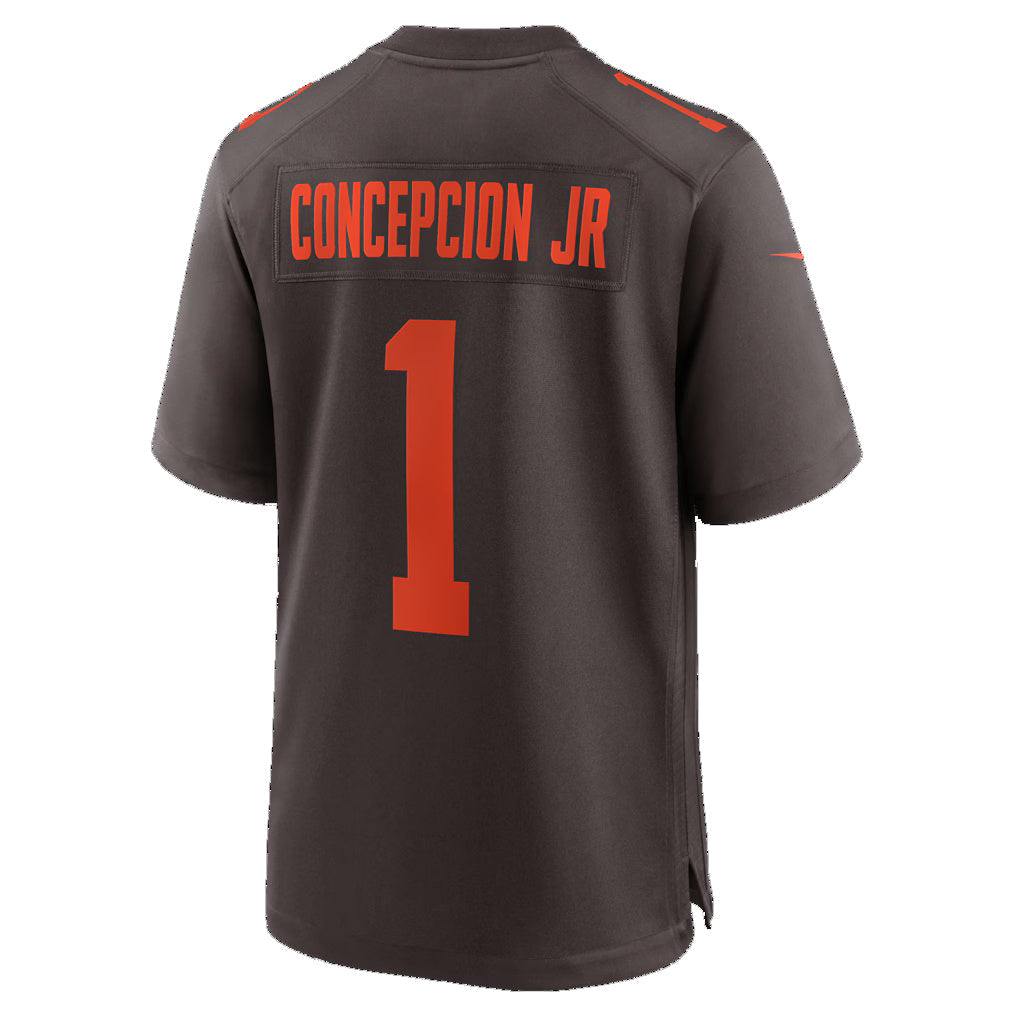 C.Browns #1 KC Concepcion Jr. Brown Alternate Game Jersey BUTLER
