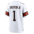 C.Browns #1 KC Concepcion Jr. White Game jersey BUTLER