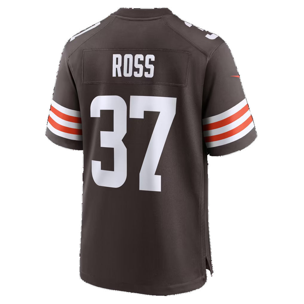 C.Browns #37 D'Angelo Ross Brown Team Game jersey BUTLER