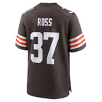 C.Browns #37 D'Angelo Ross Brown Team Game jersey BUTLER