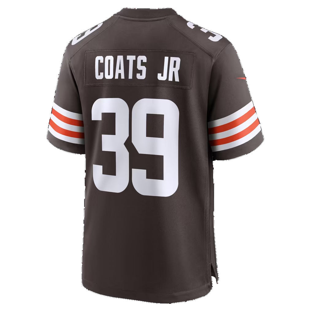 C.Browns #39 Michael Coats Jr. Brown Team Game jersey BUTLER