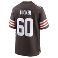C.Browns #60 Nadame Tucker Brown Team Game jersey BUTLER