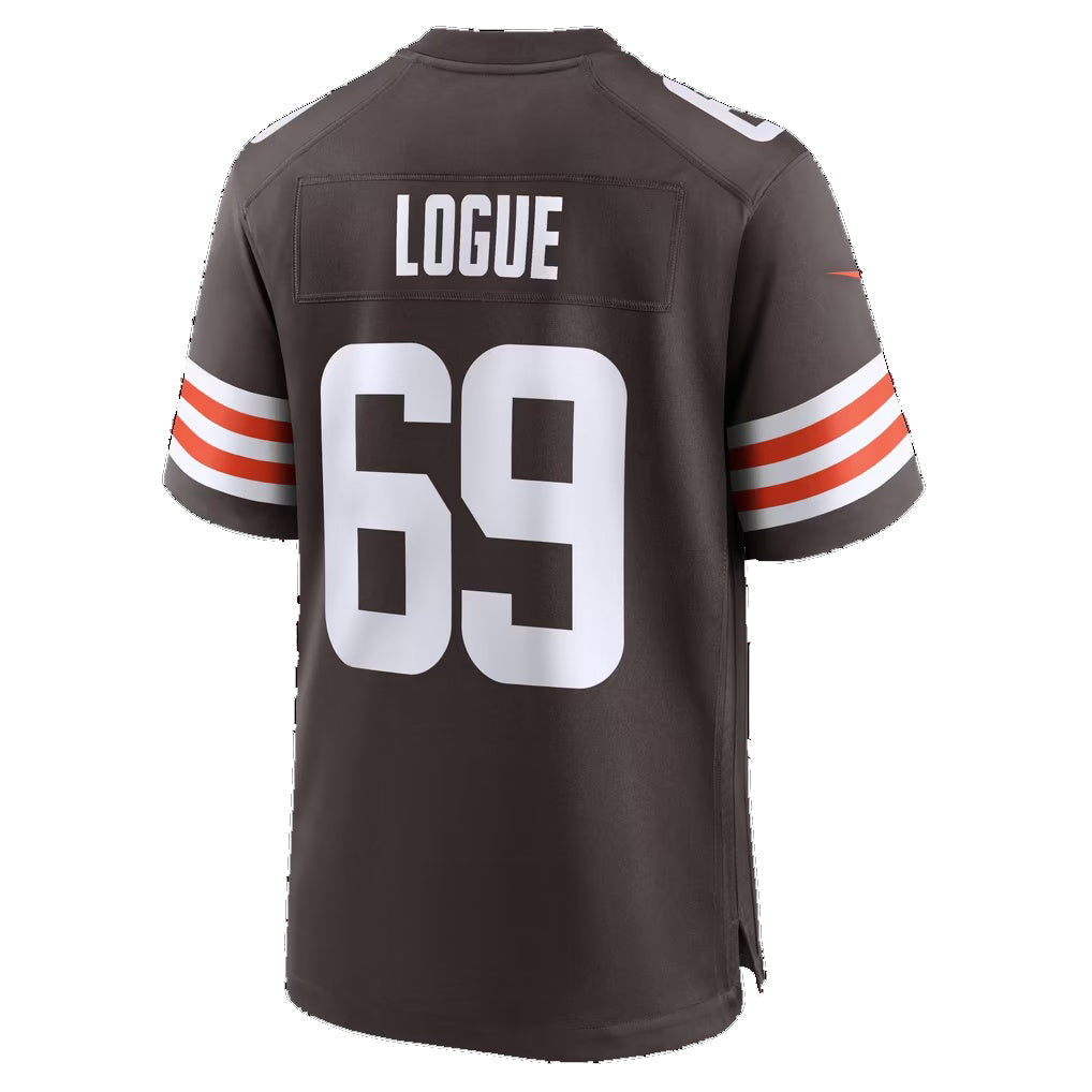 C.Browns #69 Zion Logue Brown Team Game jersey BUTLER