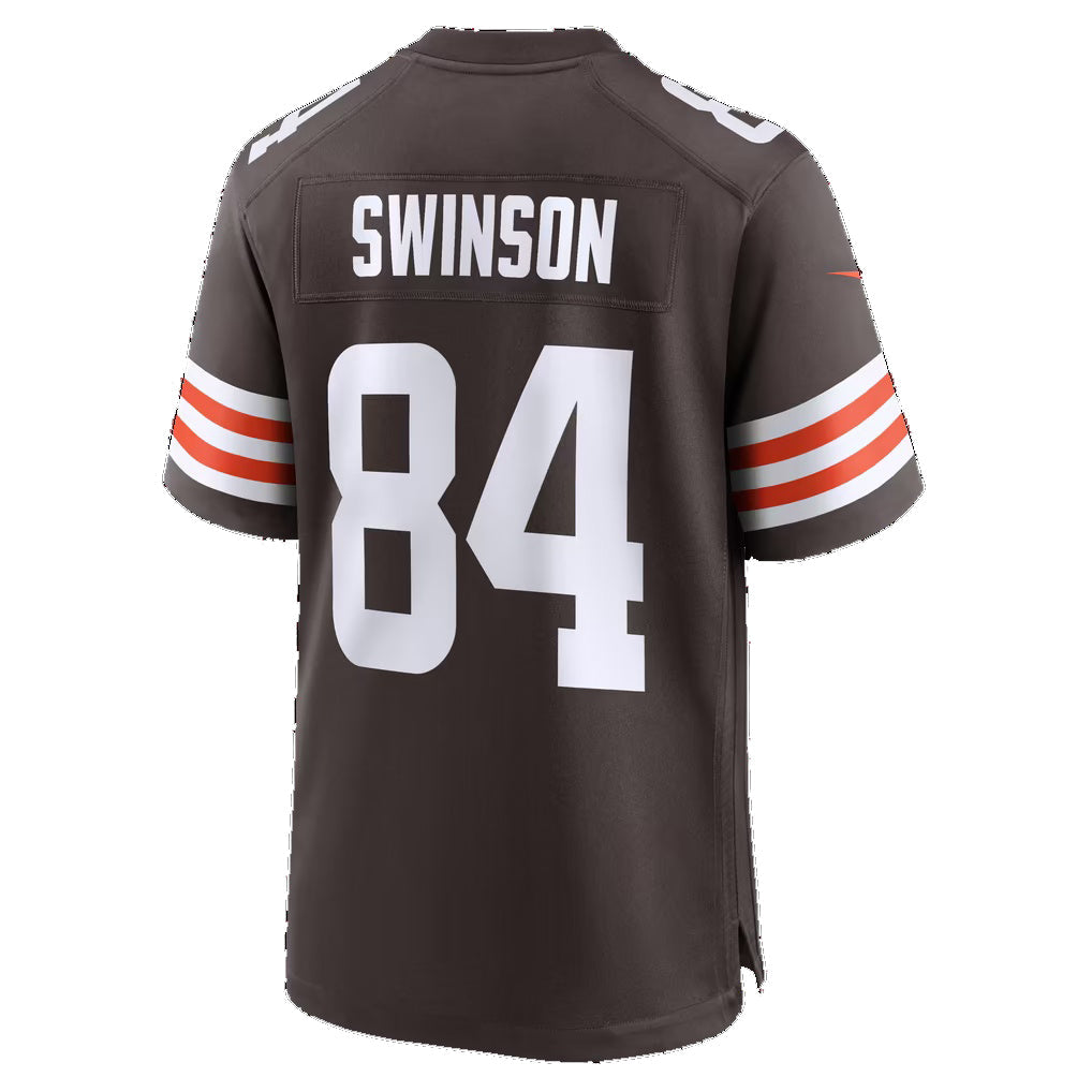 C.Browns #84 Messiah Swinson Brown Team Game jersey BUTLER