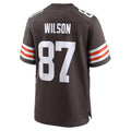 C.Browns #87 Kole Wilson Brown Team Game jersey BUTLER