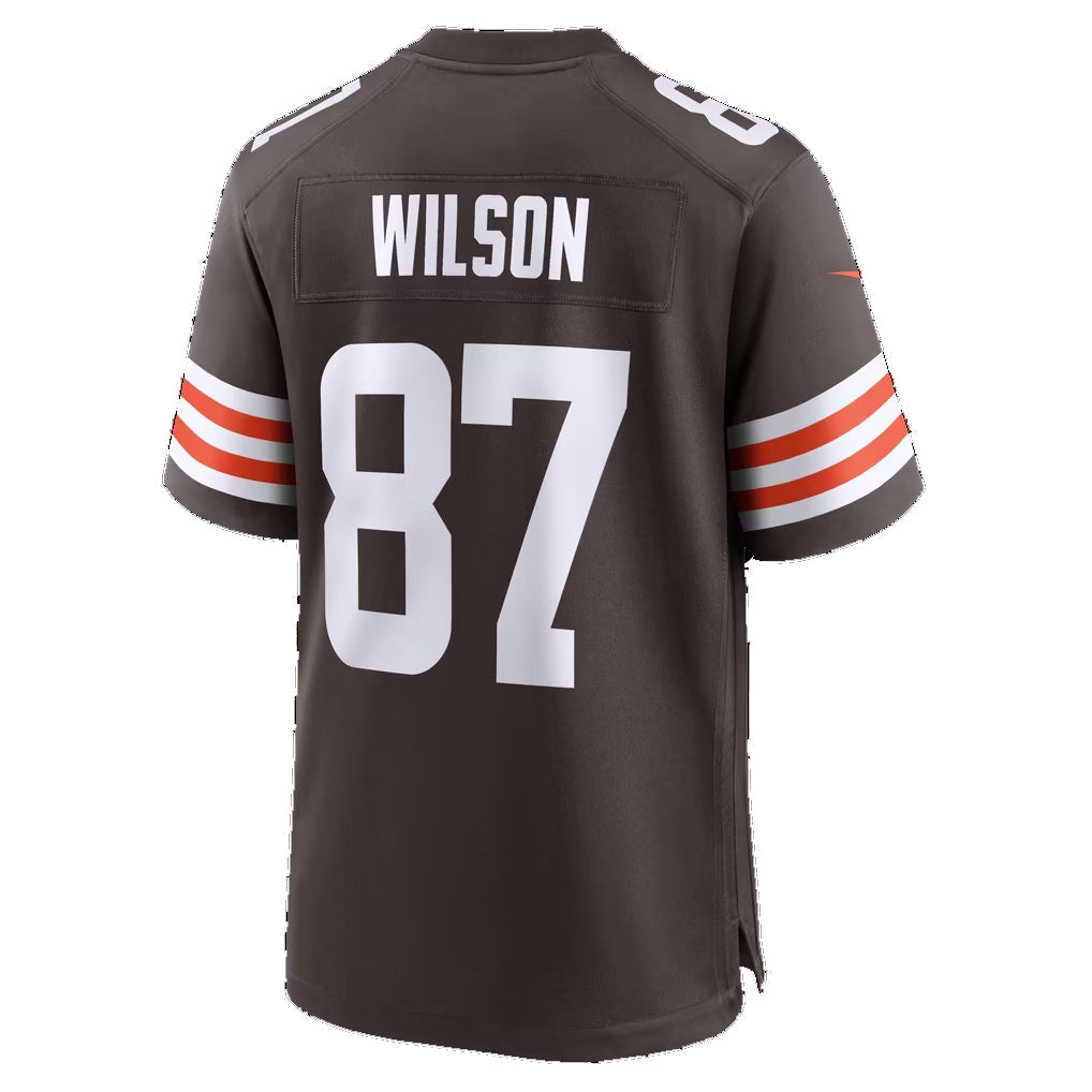 C.Browns #87 Kole Wilson Brown Team Game jersey BUTLER